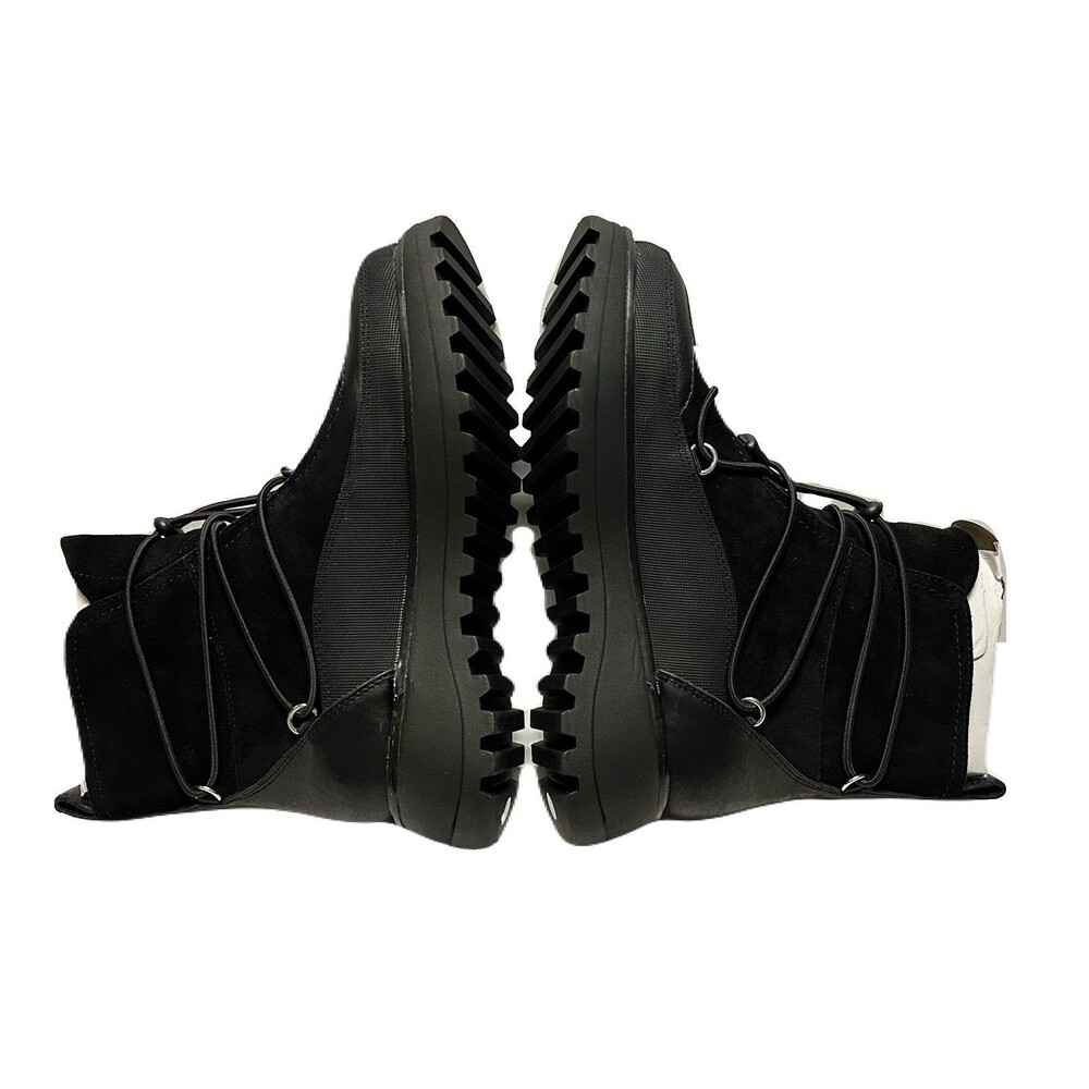 NEW Lucky Brand Womens Size 6.5 Caelia Pull On Black Suede Lug Sole Winter Boots - Picture 5 of 9